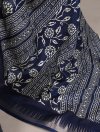 Ynf7214 Slub Silk Floral Printed With Zari Border Saree